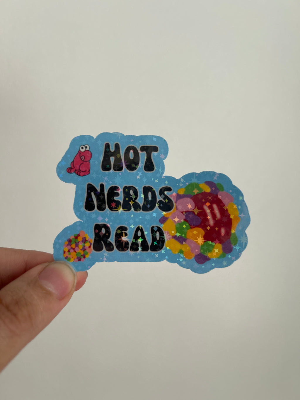Hot Nerds Read Stickers