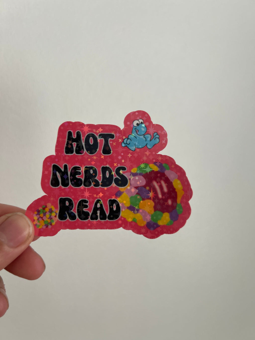 Hot Nerds Read Stickers