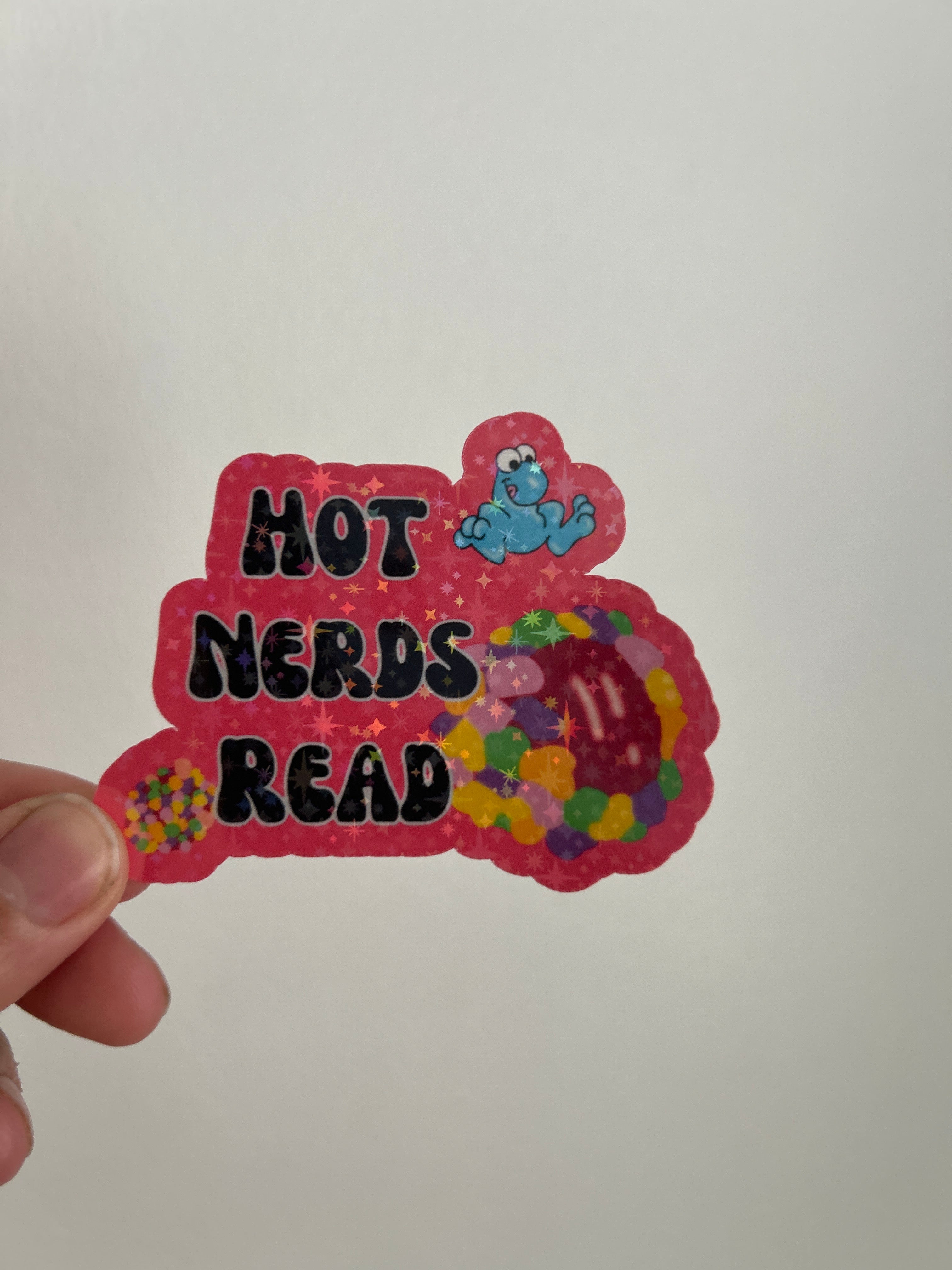 Hot Nerds Read Stickers