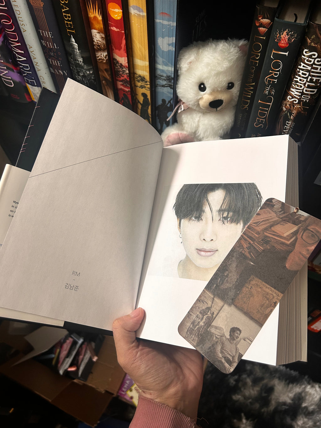 Reading with Namjoon Bookmark